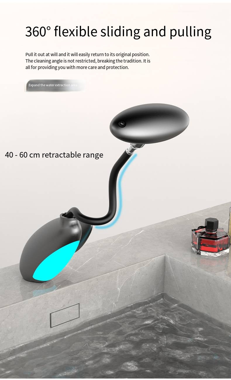 Rotatable LED Pull Out Bathroom Sink Faucet