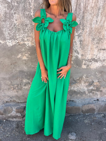 Floral U-Neck Dress