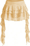 Y2K Ruffle Lace Layered Mini Skort