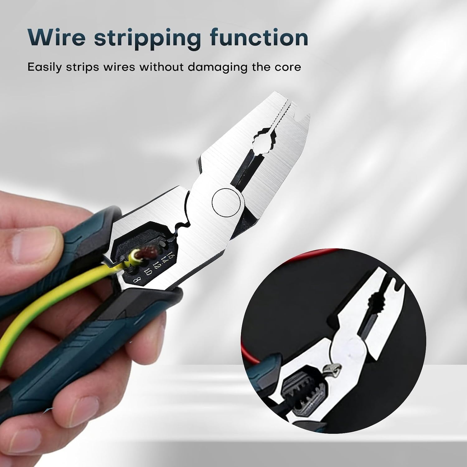 Industrial Wire Cutting Pliers,V-Shaped Head