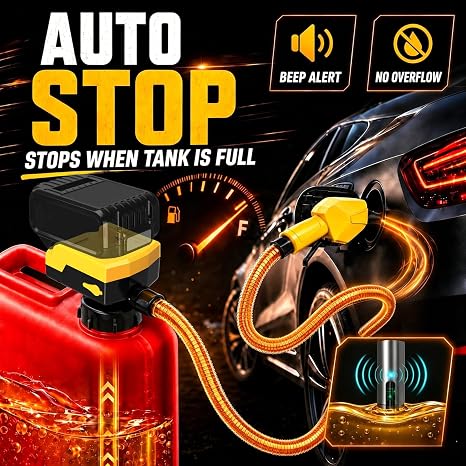 Cordless Auto-Stop Fuel Transfer Pump, Fits 20V/18V Batteries