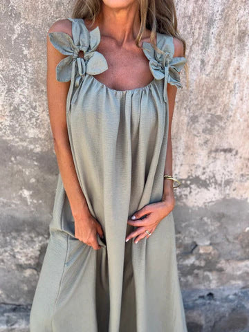 Floral U-Neck Dress