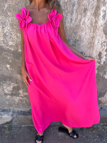 Floral U-Neck Dress