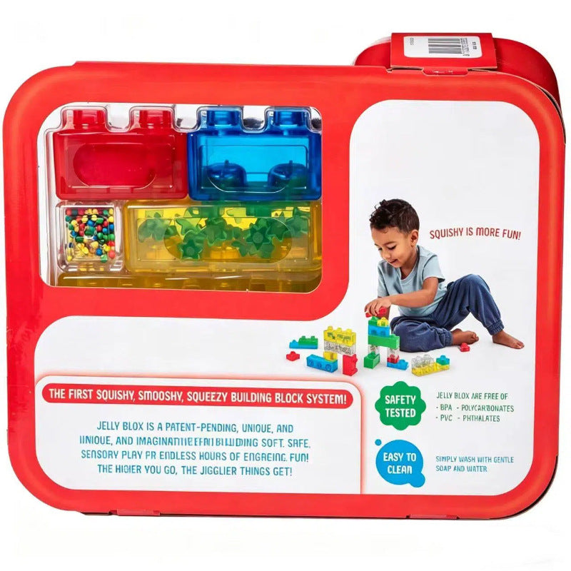 20Pcs Soft Silicone Jelly Building Blocks Kids Educational Toy