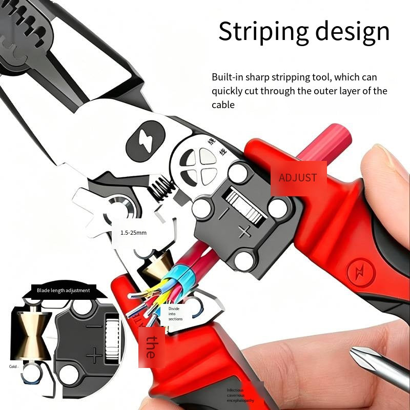 Multifunctional Digital Display Electrician Wire Stripping Test Pliers