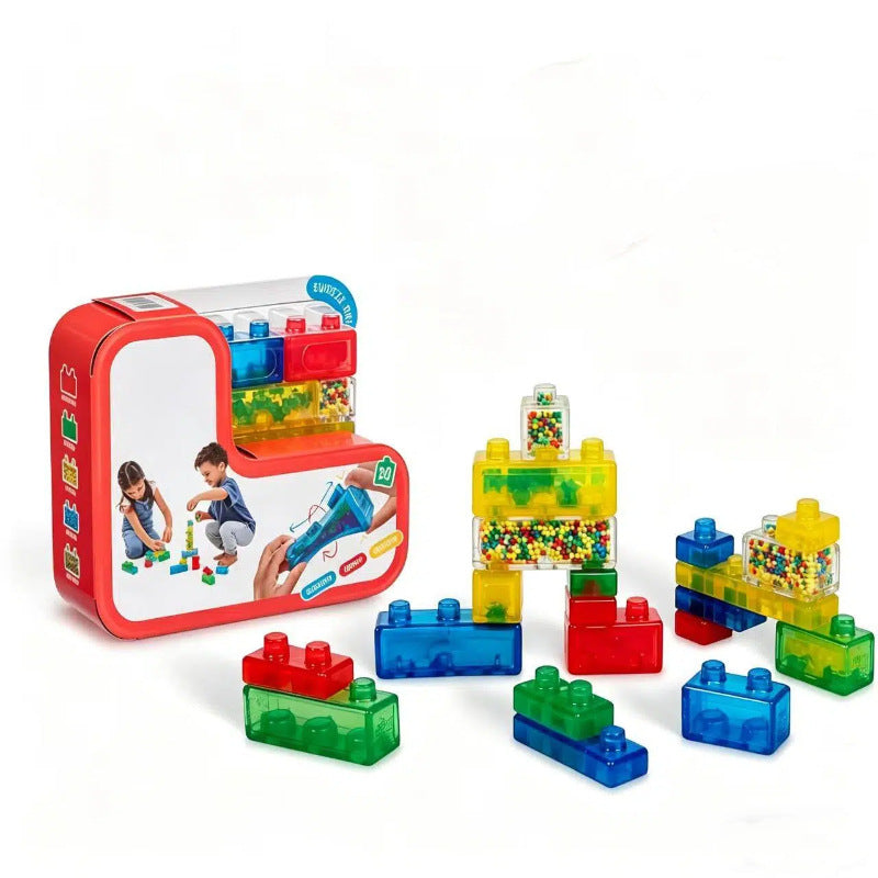 20Pcs Soft Silicone Jelly Building Blocks Kids Educational Toy