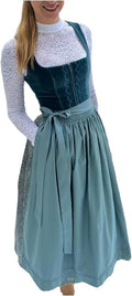 Women German Classic Long Dirndl Dress Festival Party Outfit