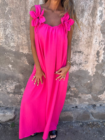 Floral U-Neck Dress