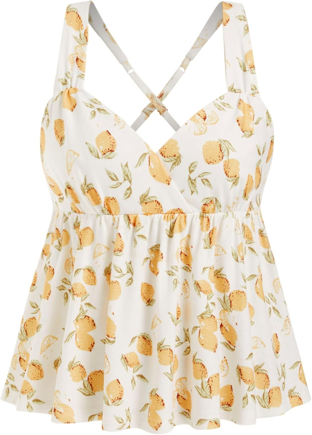 Peplum Y2K Babydoll Cami Top