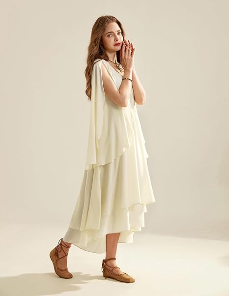 Medieval Vintage High Low Hem Women Corset Dress