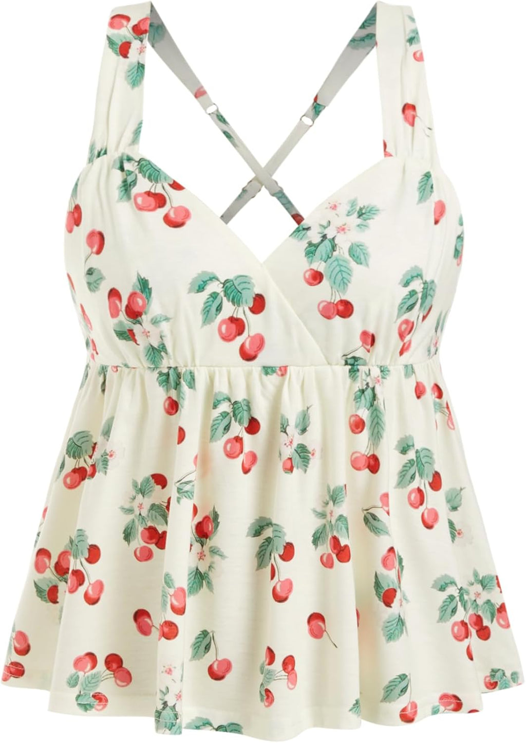 Peplum Y2K Babydoll Cami Top