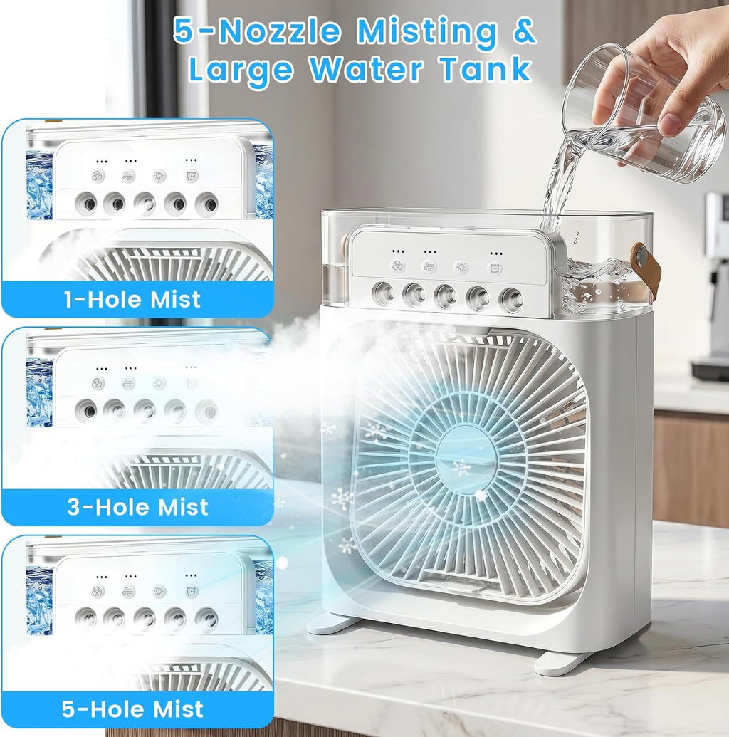 600ML Personal Portable Air Conditioner Fan White