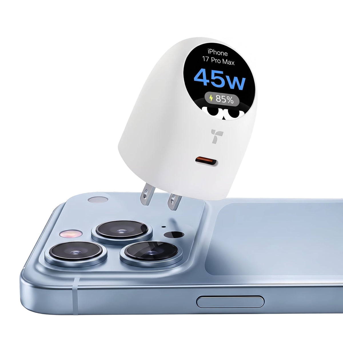 FlashEye Dot for iPhone 18 Pro Max 45W Smart Display Charger