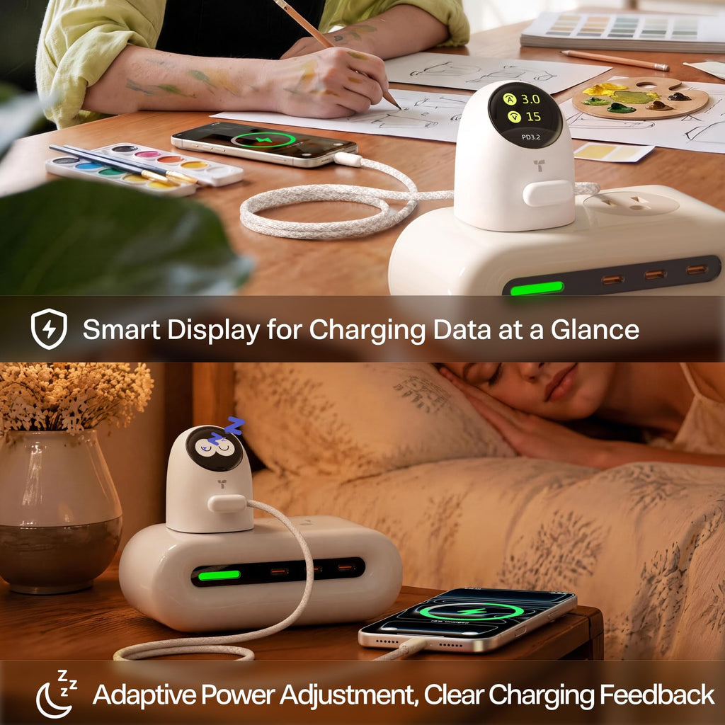 FlashEye Dot for iPhone 18 Pro Max 45W Smart Display Charger