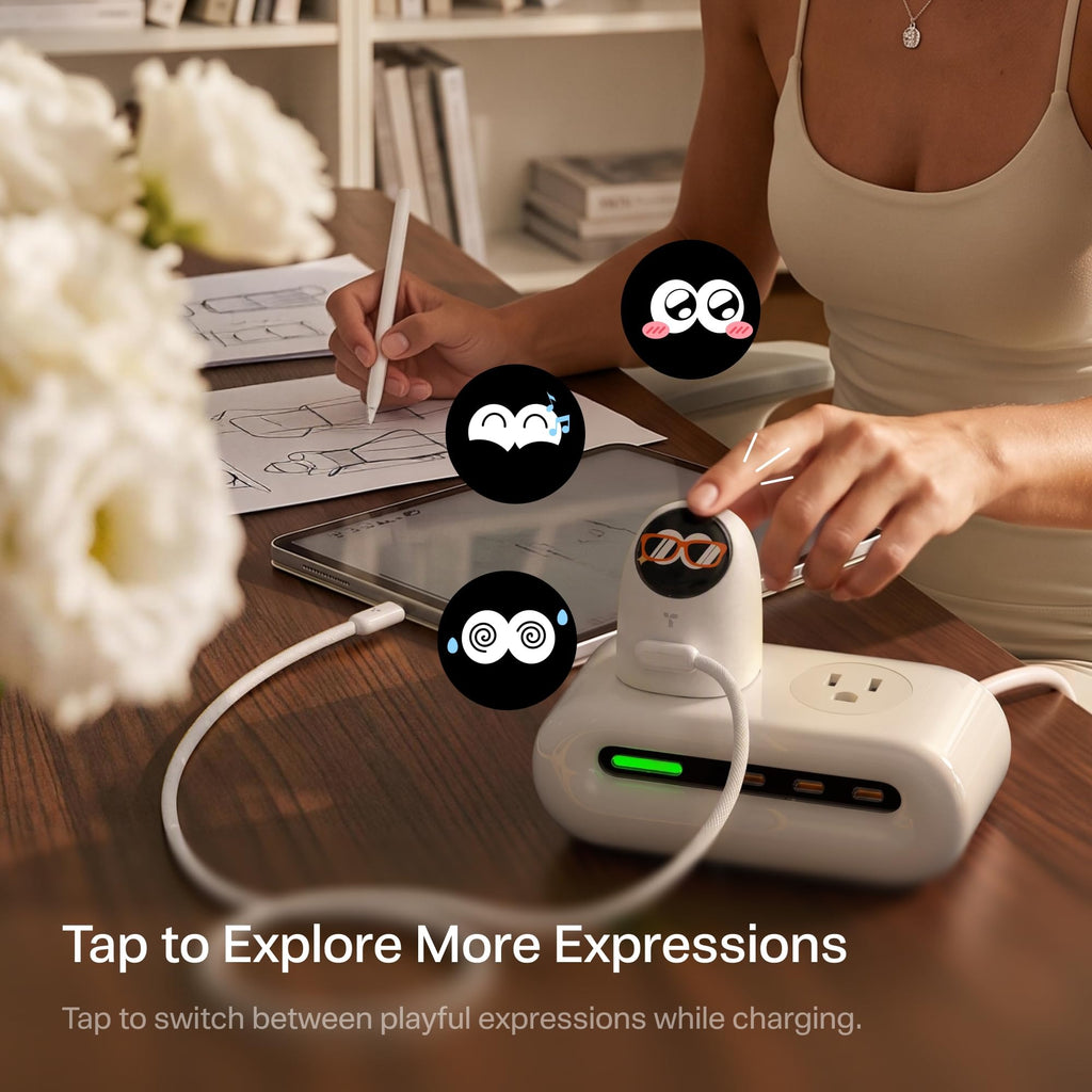 FlashEye Dot for iPhone 18 Pro Max 45W Smart Display Charger